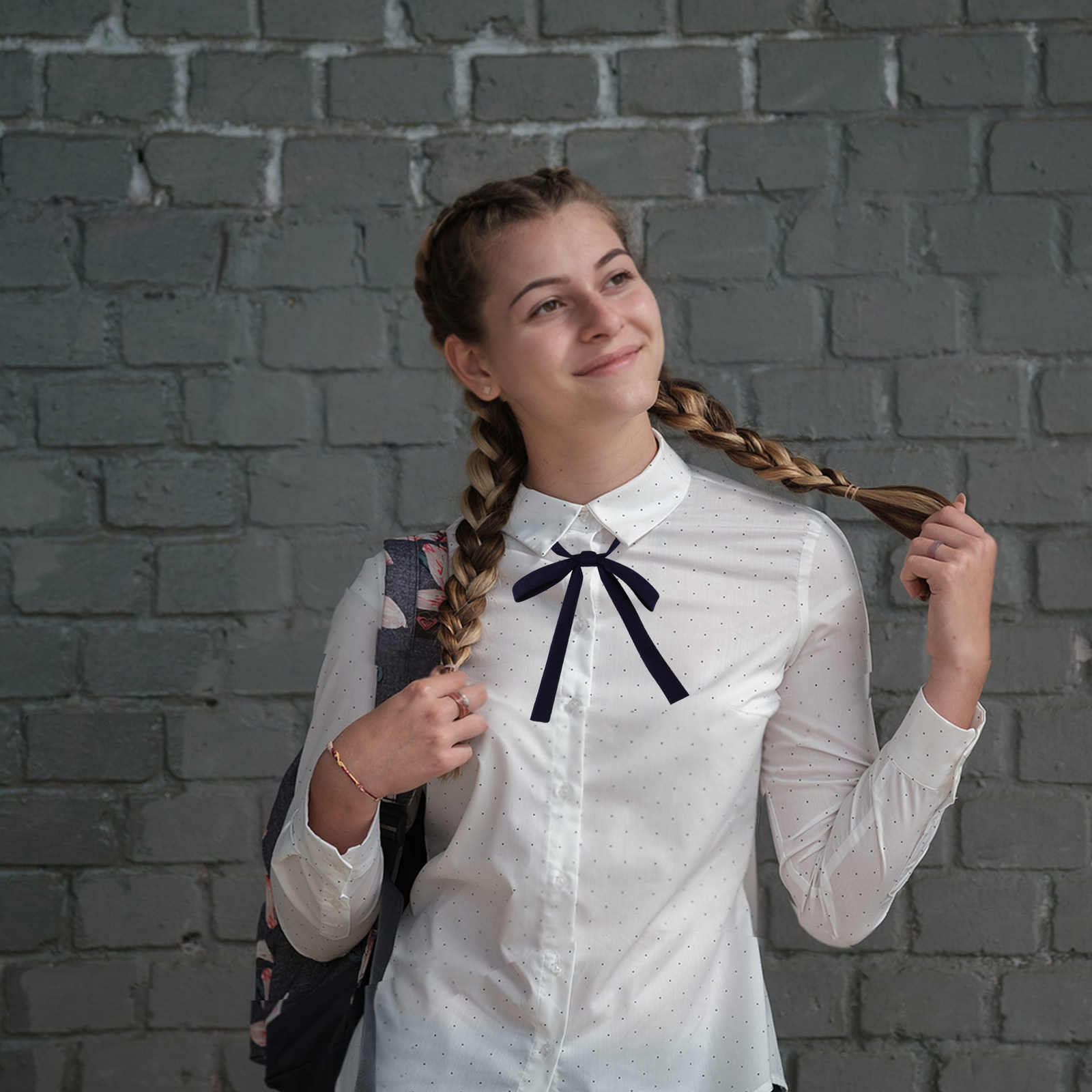 2個入り、女性用、リボンタイ、日本の制服スタイル、あらかじめ - Bow Tie Pre Tied のレビューと価格