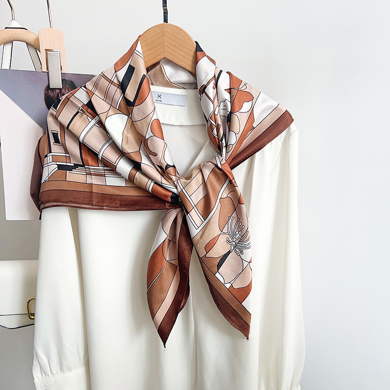 2026 新しいスクエアツイルシルクスカーフ女性のための春秋 - Scarf Silk Square のレビューと価格