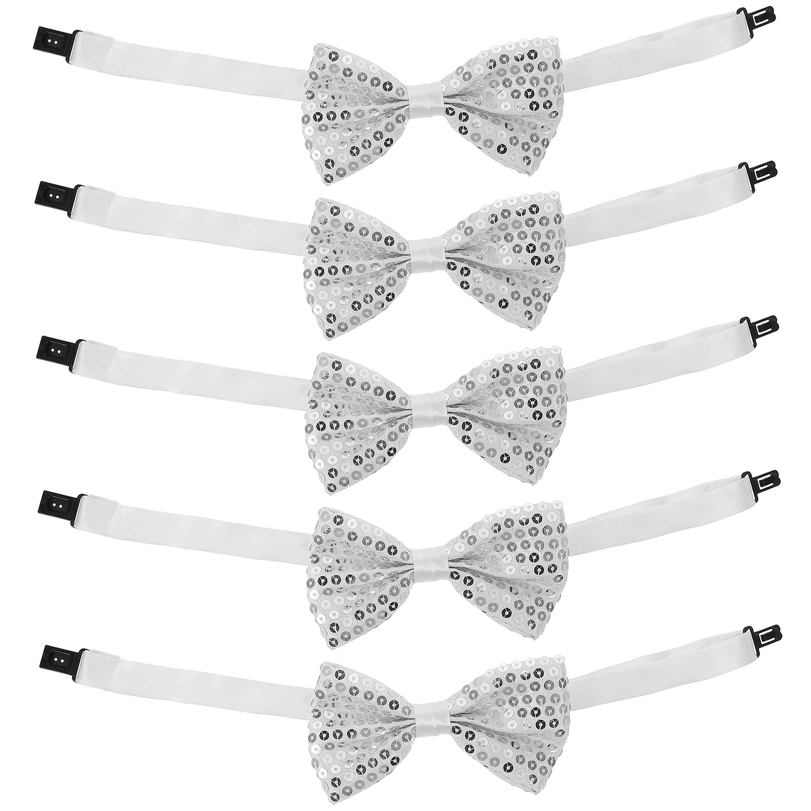 5個入り、子供用、キラキラ光るリボンタイ。あらかじめ結び目が - Bow Tie Pre Tied のレビューと価格
